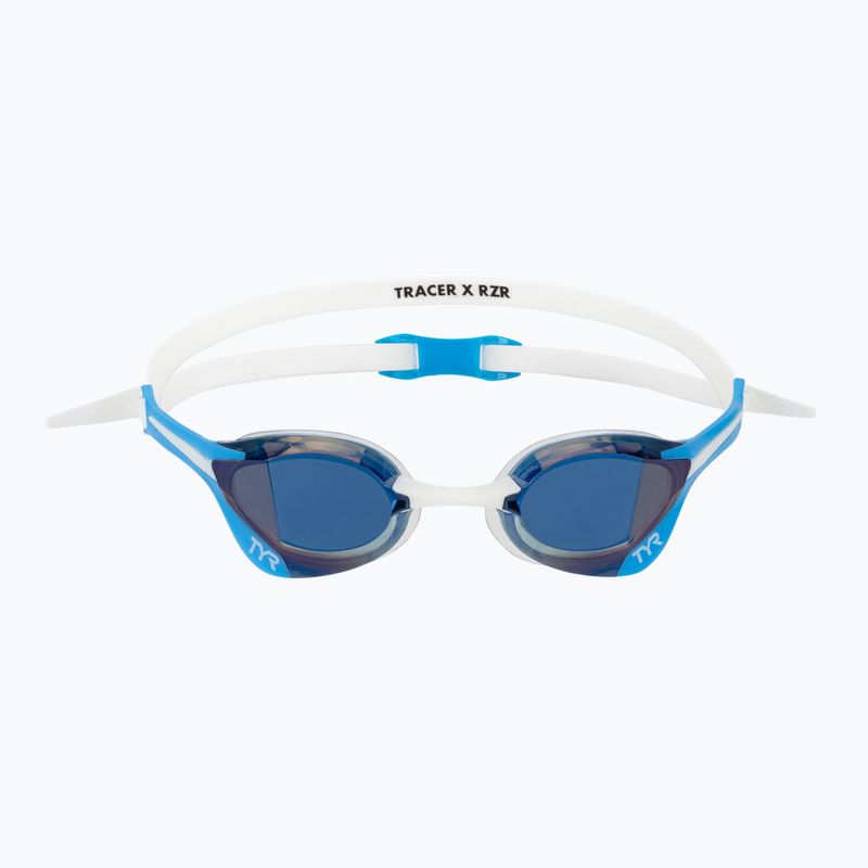 Okulary do pływania TYR Tracer-X Elite Racing Mirrored blue/white 2