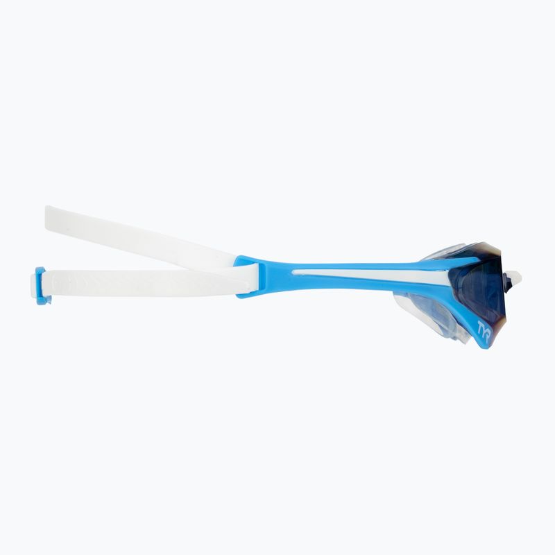 Okulary do pływania TYR Tracer-X Elite Racing Mirrored blue/white 3