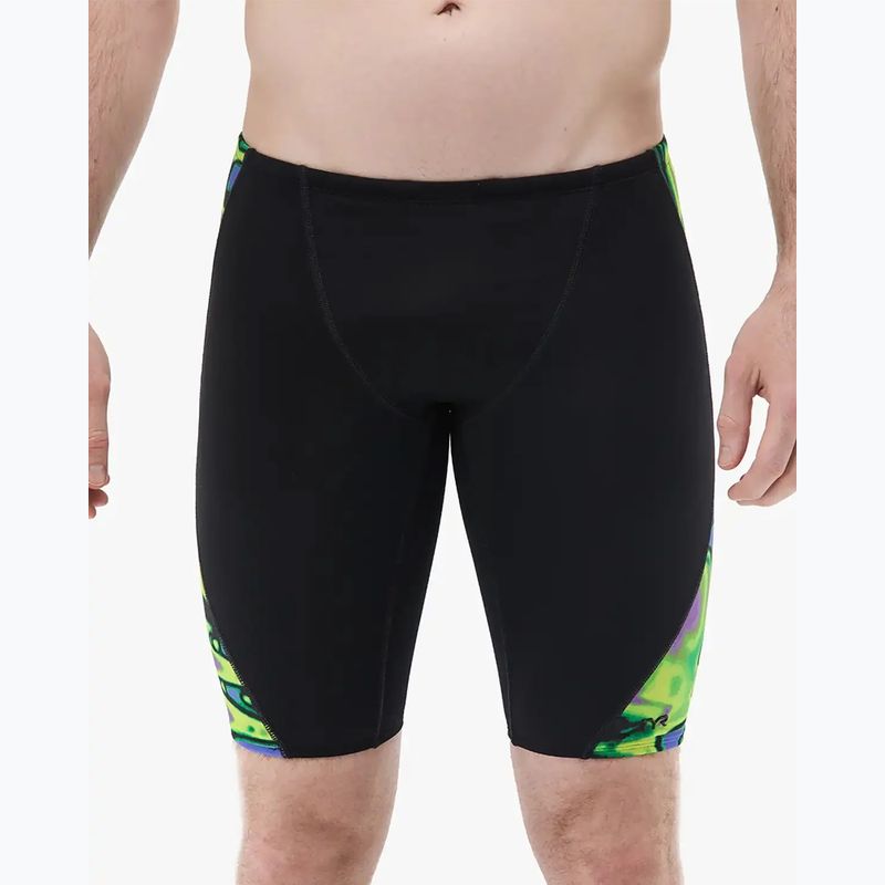 Jammery pływackie męskie TYR Splice Flux Jammer lime/multi 7