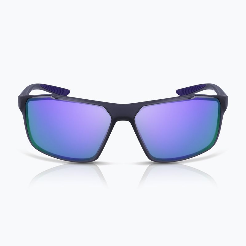 Okulary przeciwsłoneczne męskie Nike Windstorm matte grid iron/violet mirror 6