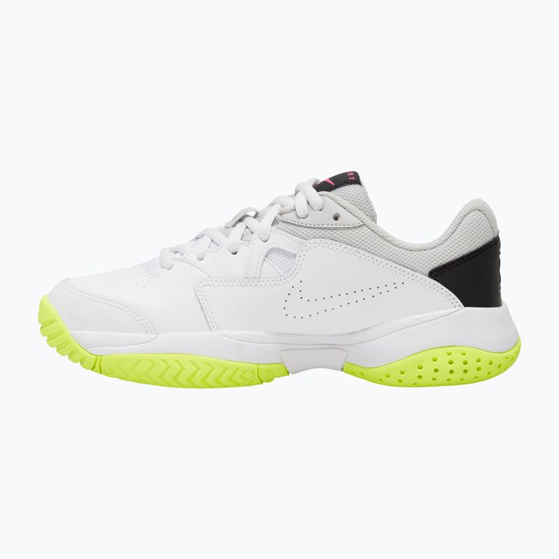 Buty do tenisa dziecięce Nike Court Lite 2 Jr white/hot lime/grey fog/laser fuchsia 2