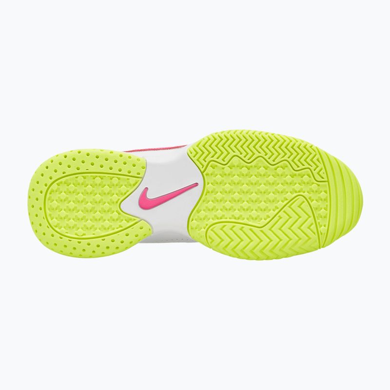 Buty do tenisa dziecięce Nike Court Lite 2 Jr white/hot lime/grey fog/laser fuchsia 3