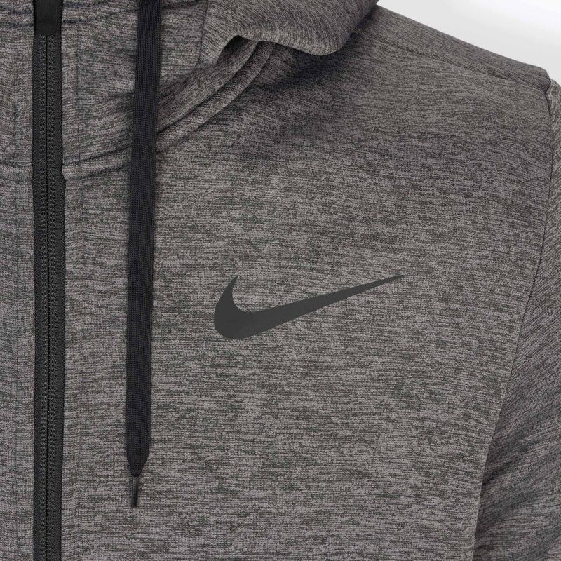 Bluza męska Nike Therma Hoodie Full Zip charcoal heather/black 3