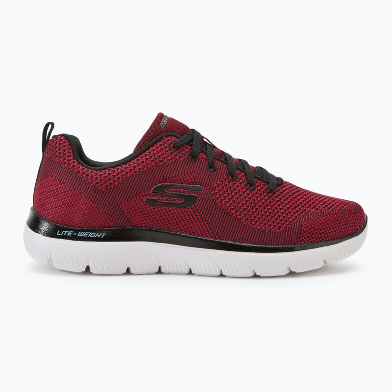 Buty męskie SKECHERS Summits Brisbane red/black 2