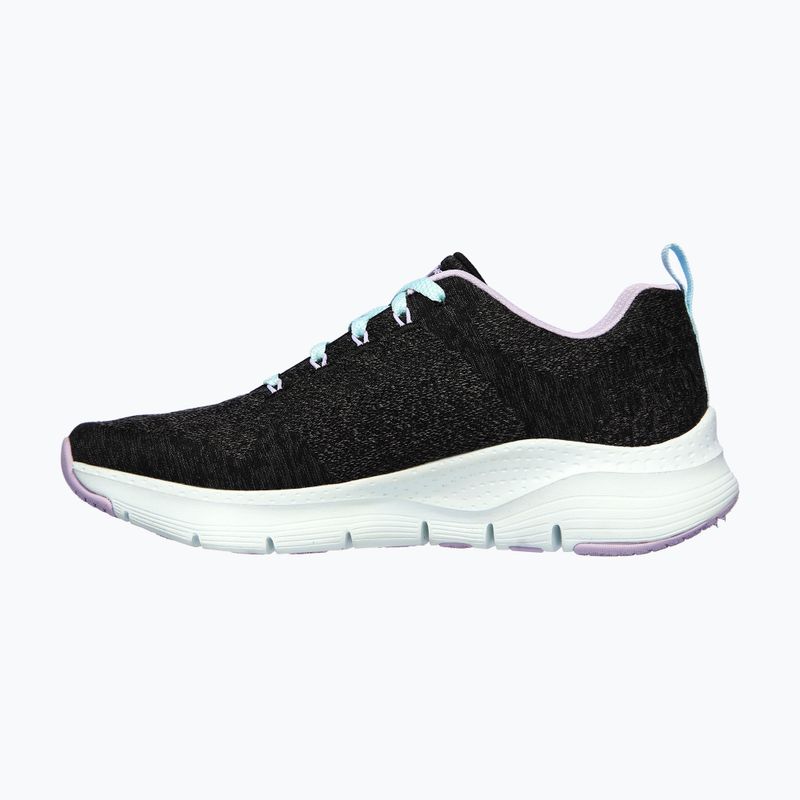 Buty damskie SKECHERS Arch Fit Comfy Wave black/lavender 9