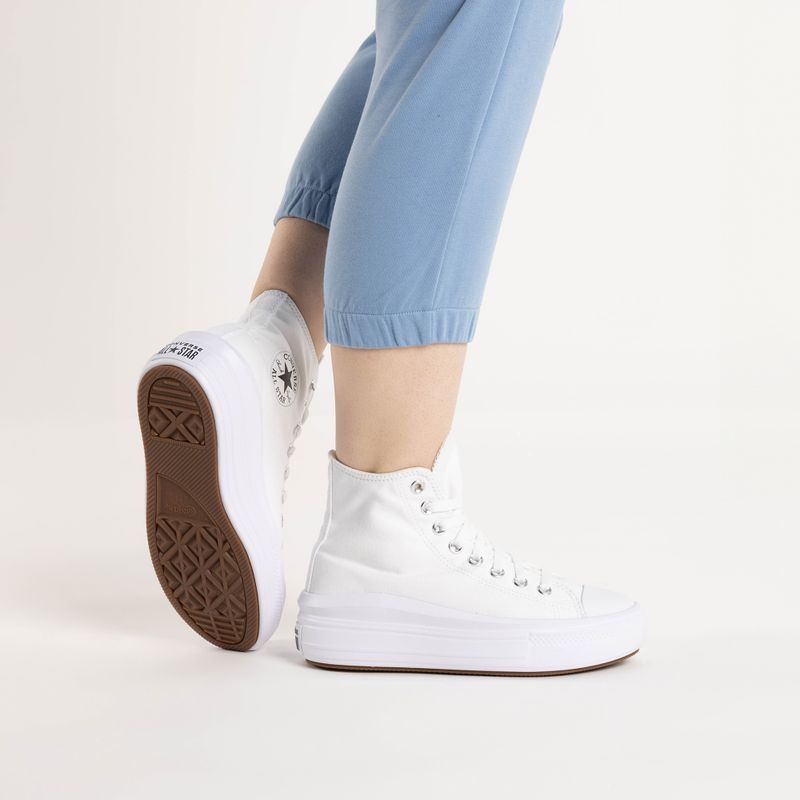 Trampki damskie Converse Chuck Taylor All Star Move Platform Hi 568498C white/natural ivory/black 2