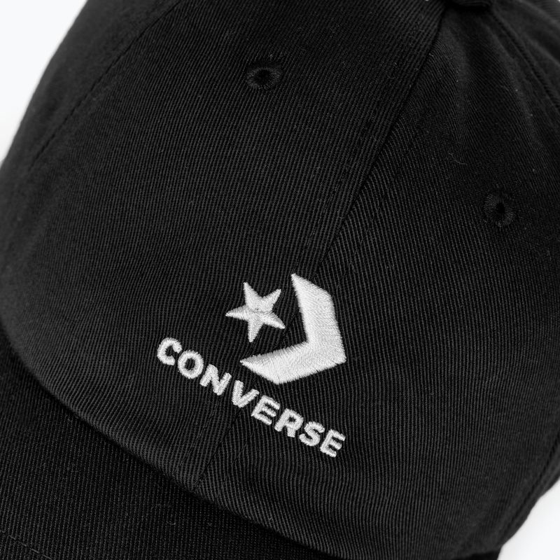 Czapka z daszkiem Converse Logo Lock Up Baseball 10022131-A01 converse black 4