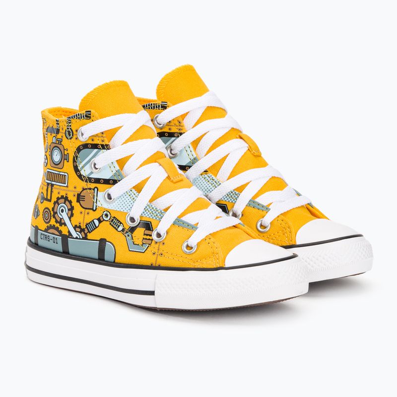 Trampki dziecięce Converse Chuck Taylor All Star Summer Submarines Hi A03576C amarillo/aqua mist 4