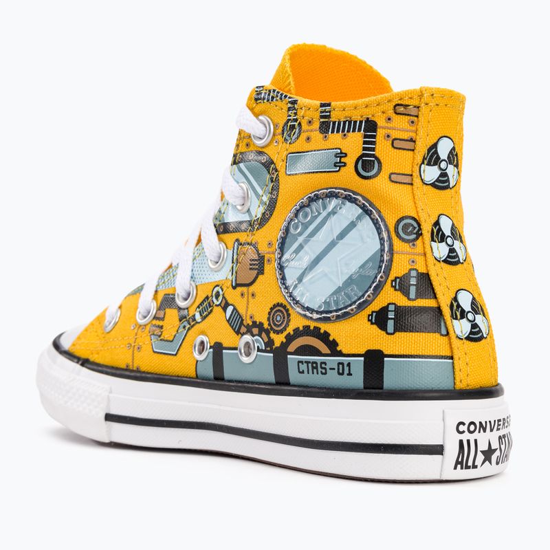 Trampki dziecięce Converse Chuck Taylor All Star Summer Submarines Hi A03576C amarillo/aqua mist 7
