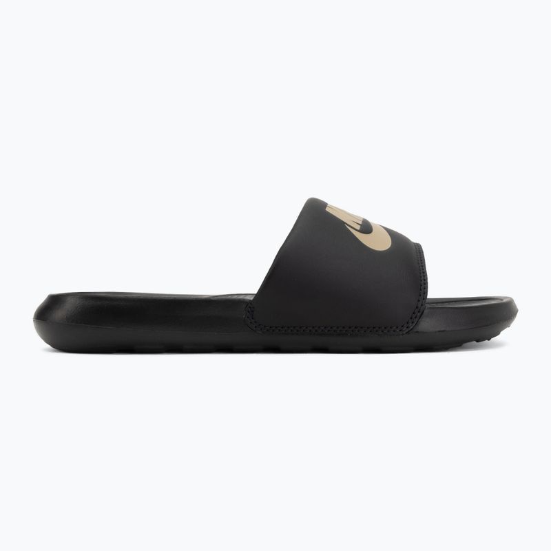 Klapki męskie Nike Victori One Slide black/metalic gold 2