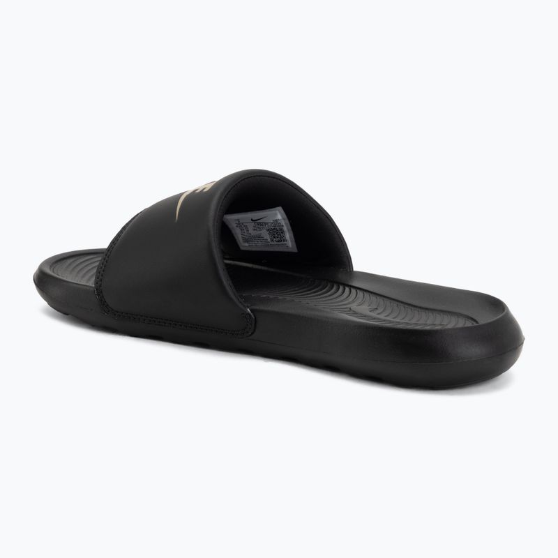 Klapki męskie Nike Victori One Slide black/metalic gold 3
