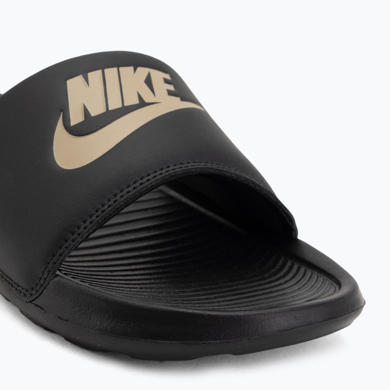 Klapki męskie Nike Victori One Slide black/metalic gold 7