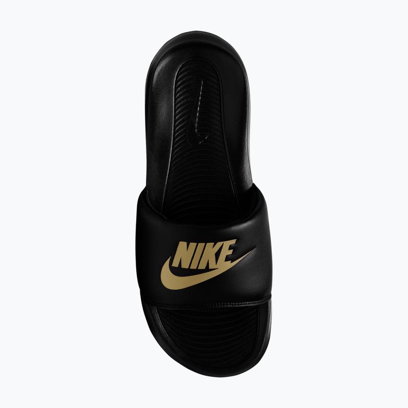 Klapki męskie Nike Victori One Slide black/metalic gold 4