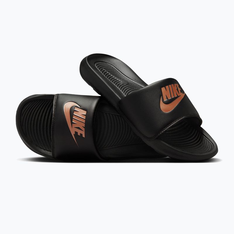 Klapki damskie Nike Victori One Slide black/black/metallic red bronze 3