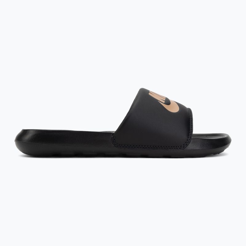 Klapki damskie Nike Victori One Slide black/black/metallic red bronze 2