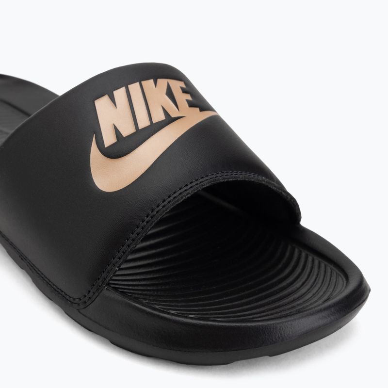 Klapki damskie Nike Victori One Slide black/black/metallic red bronze 7