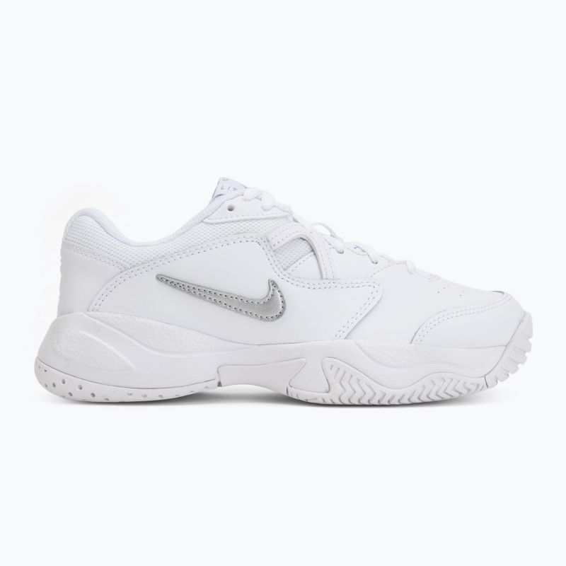 Buty do tenisa dziecięce Nike Court Lite 2 Jr white/metallic silver 2