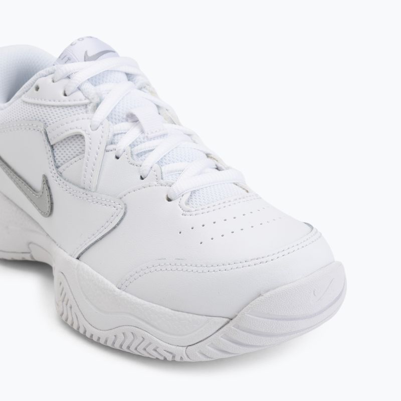 Buty do tenisa dziecięce Nike Court Lite 2 Jr white/metallic silver 7