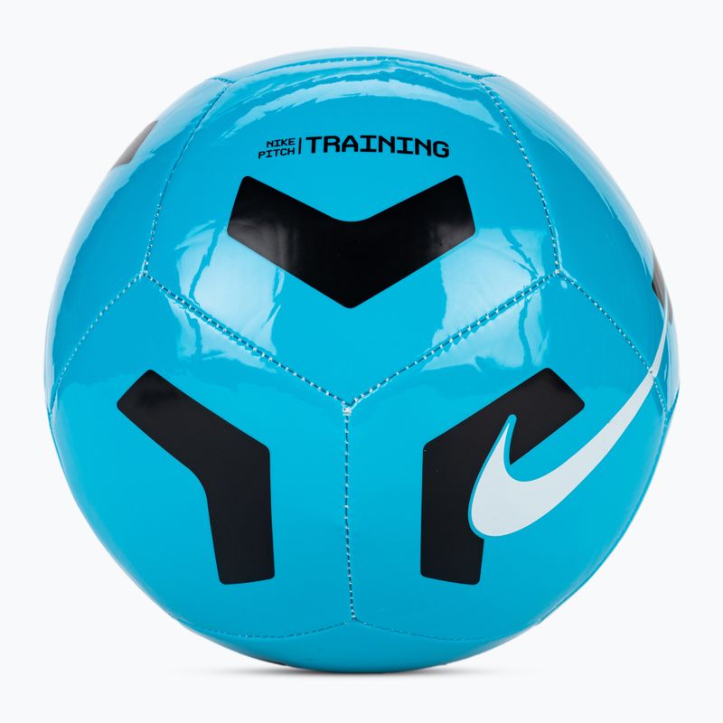 Piłka do piłki nożnej Nike Pitch Training light blue fury/black/white rozmiar 4