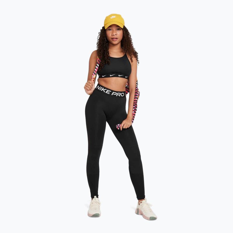 Legginsy dziecięce Nike Pro Dri-FIT black/white 2