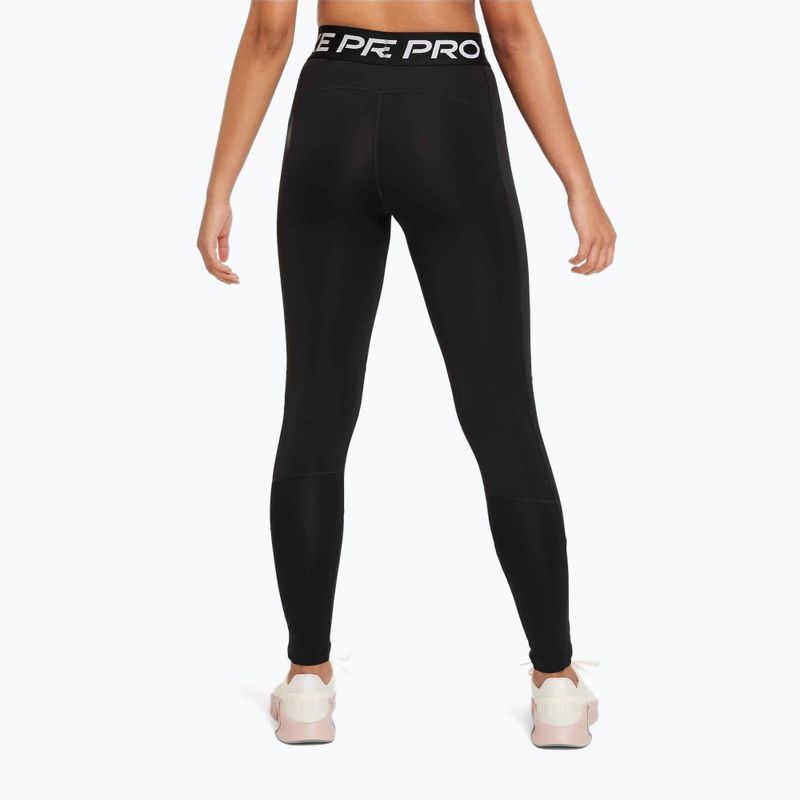 Legginsy dziecięce Nike Pro Dri-FIT black/white 3