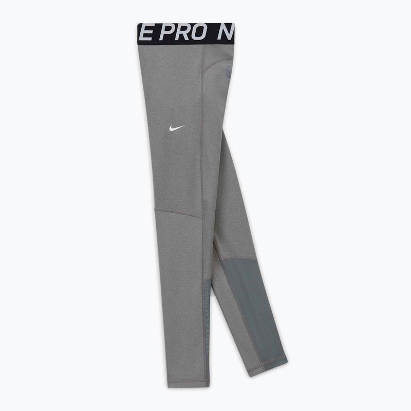 Legginsy dziecięce Nike Pro Dri-FIT carbon heather/white 7