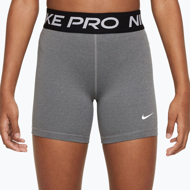 Spodenki dziecięce Nike Pro carbon heather/white 3