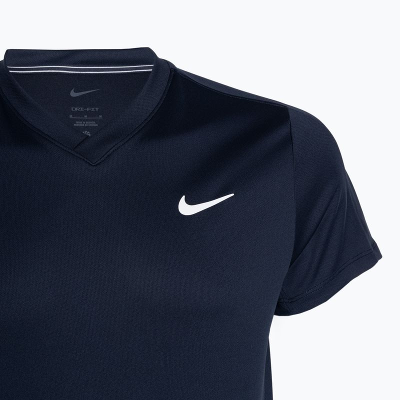 Koszulka tenisowa męska Nike Court Dri-FIT Victory obsidian/obsidian/white 3