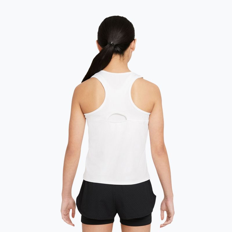 Koszulka tenisowa dziecięca Nike Victory Dri-Fit Tank Jr white/white/black 2