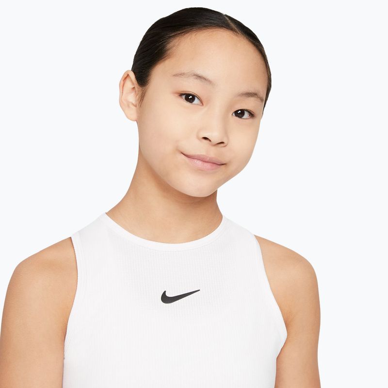 Koszulka tenisowa dziecięca Nike Victory Dri-Fit Tank Jr white/white/black 4
