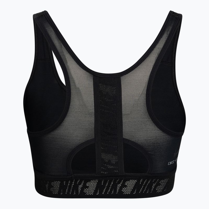 Biustonosz treningowy Nike Swoosh UltraBreathe black/dk smoke gray 2