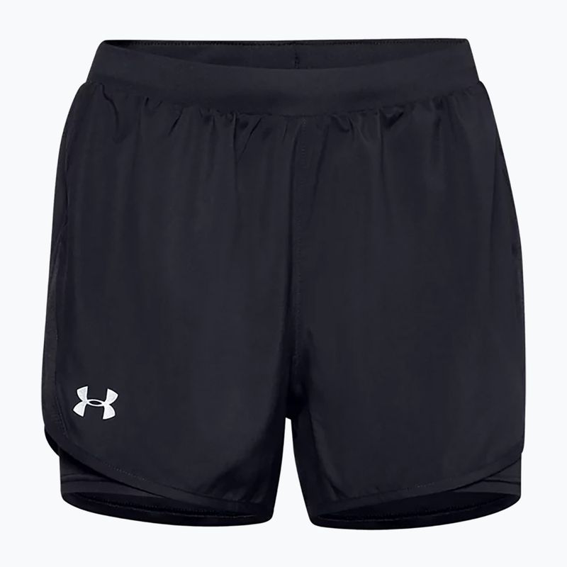 Spodenki do biegania damskie Under Armour Fly By 2.0 2N1 black/black/reflective