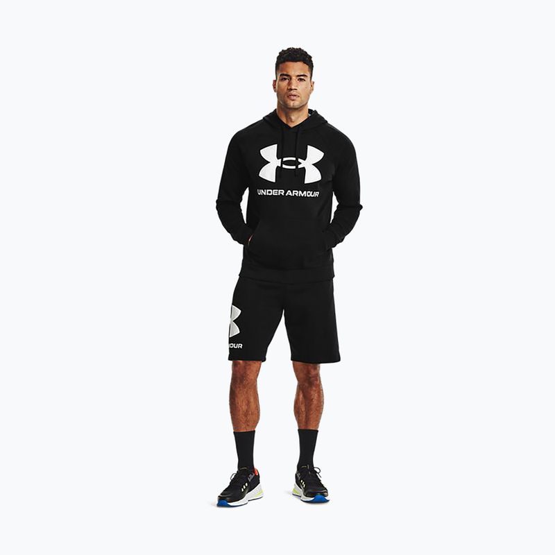 Bluza męska Under Armour Rival Fleece Big Logo HD black/onyx white 2