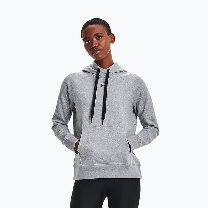Bluza damska Under Armour Rival Fleece Hb Hoodie steel medium heather/black/black 3