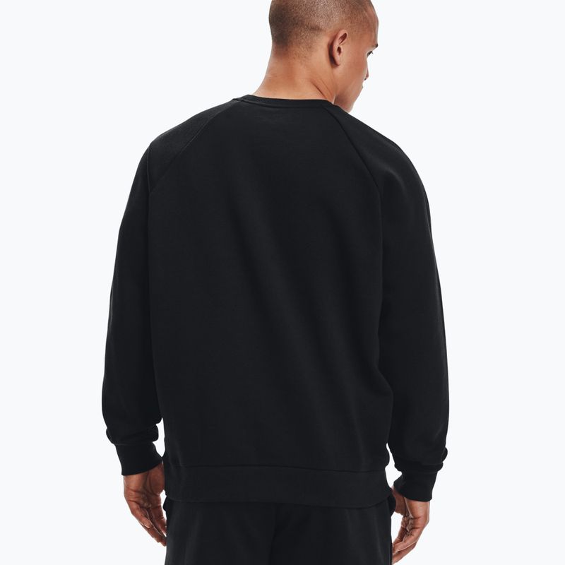 Bluza męska Under Armour Rival Fleece Crew black/onyx white 2