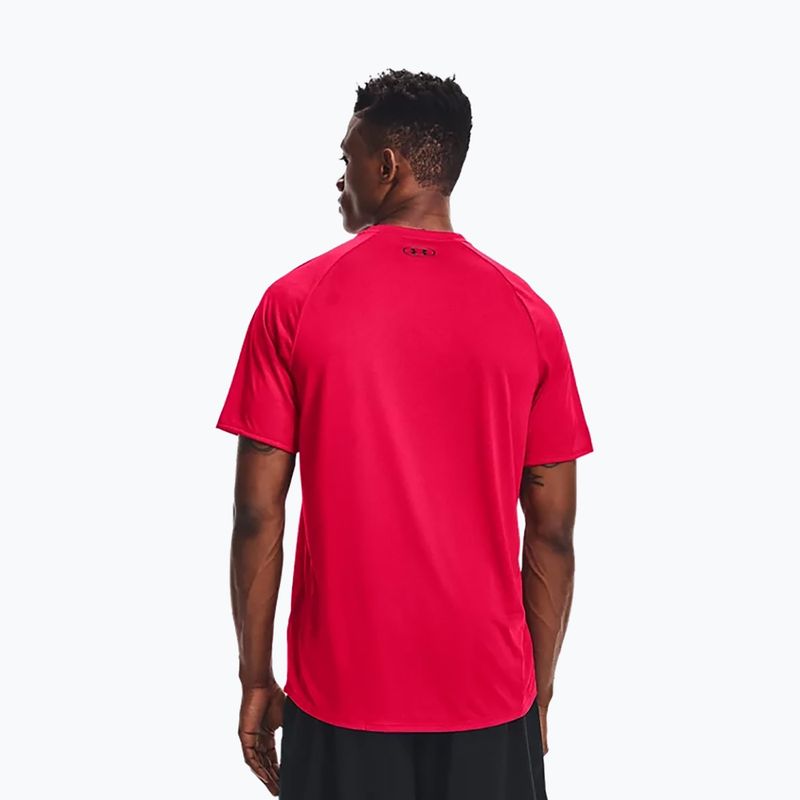 Koszulka treningowa męska Under Armour UA Tech 2.0 Tee Novelty red/black 3