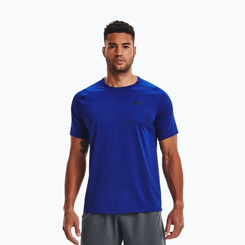 Koszulka treningowa męska Under Armour UA Tech 2.0 Tee Novelty royal/black