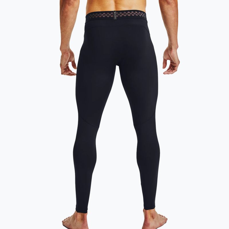 Legginsy treningowe męskie Under Armour UA Hg Rush 2.0 black/black 2