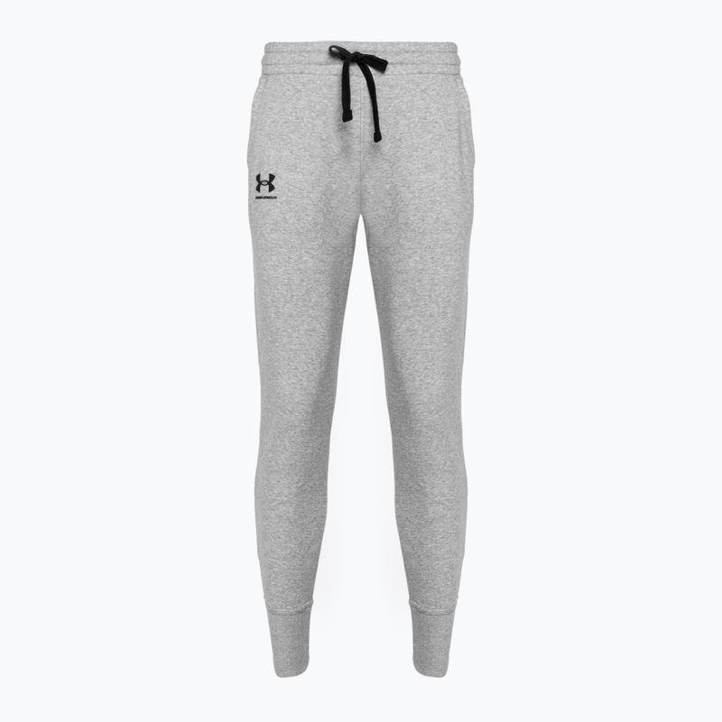 Spodnie damskie Under Armour Rival Fleece Joggers steel medium heather/black/black 3