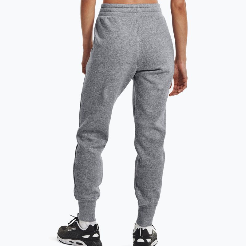 Spodnie damskie Under Armour Rival Fleece Joggers steel medium heather/black/black 7