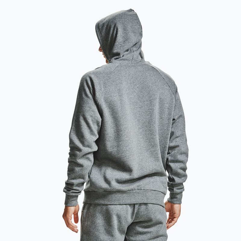 Bluza męska Under Armour Rival Hoodie pitch gray light heather/onyx white 5