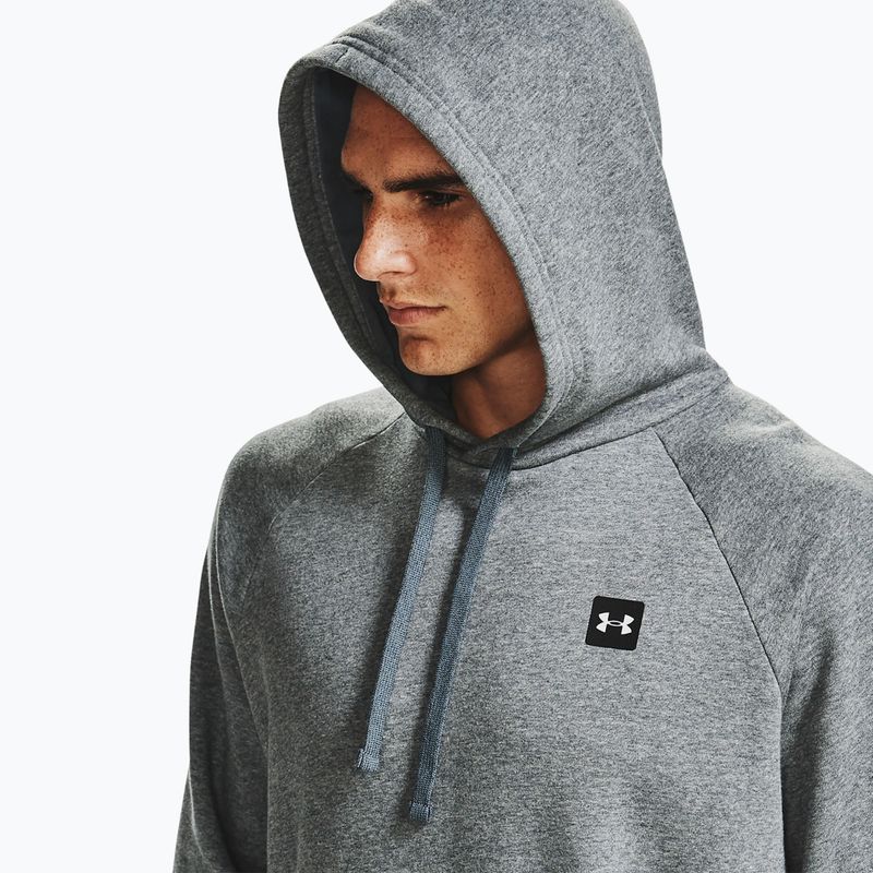 Bluza męska Under Armour Rival Hoodie pitch gray light heather/onyx white 7