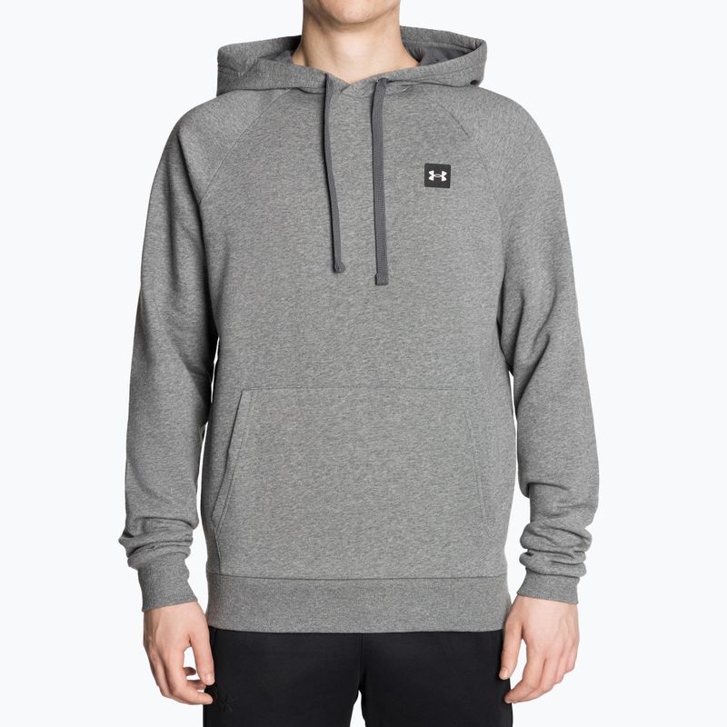 Bluza męska Under Armour Rival Hoodie pitch gray light heather/onyx white 2