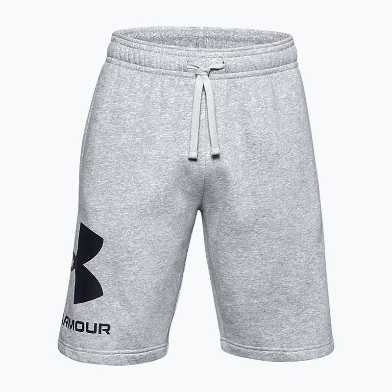 Spodenki treningowe męskie Under Armour Rival Fleece mod gray light heather/black 3