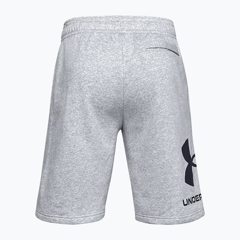 Spodenki treningowe męskie Under Armour Rival Fleece mod gray light heather/black 4