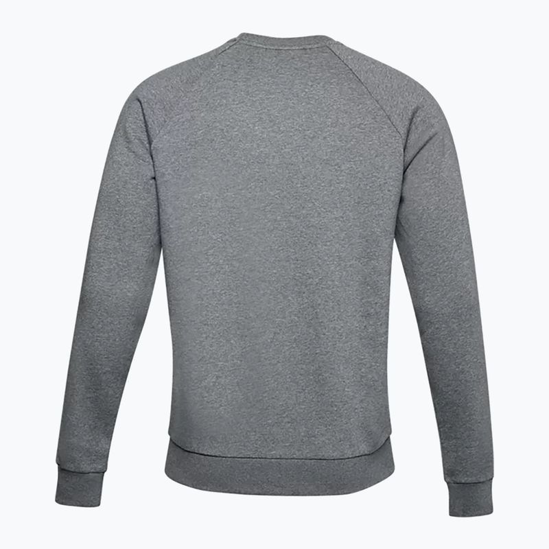 Bluza męska Under Armour Rival Fleece Crew pitch gray light heather/onyx white 5