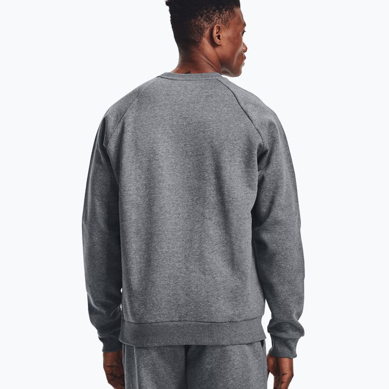 Bluza męska Under Armour Rival Fleece Crew pitch gray light heather/onyx white 2