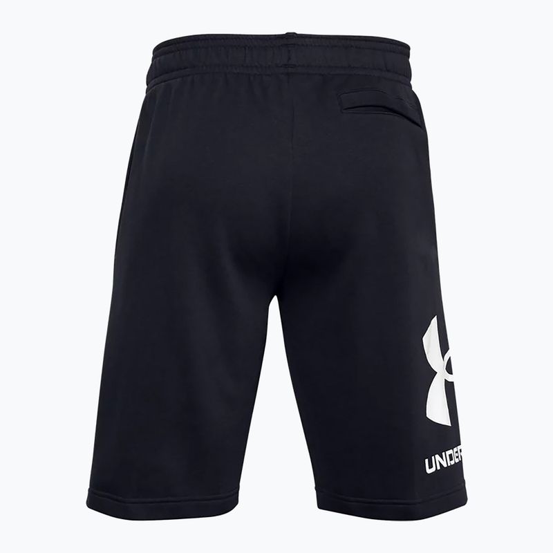 Spodenki treningowe męskie Under Armour Rival Fleece black/onyx white 4
