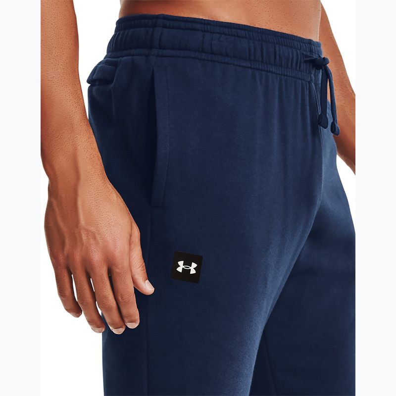 Spodnie męskie Under Armour Rival Fleece Joggers navy blue 4