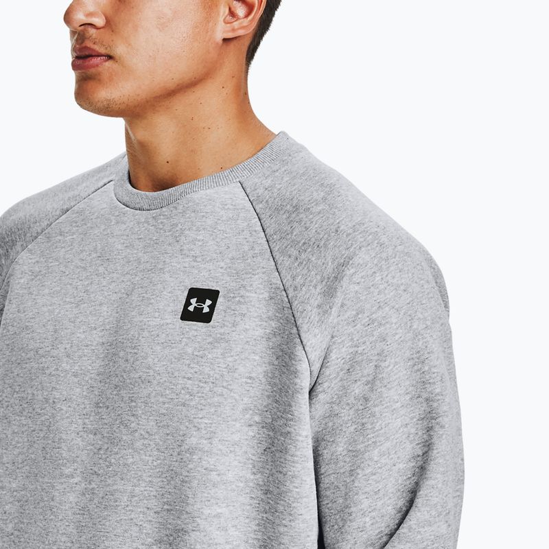 Bluza męska Under Armour Rival Fleece Crew mod gray light heather/black 4